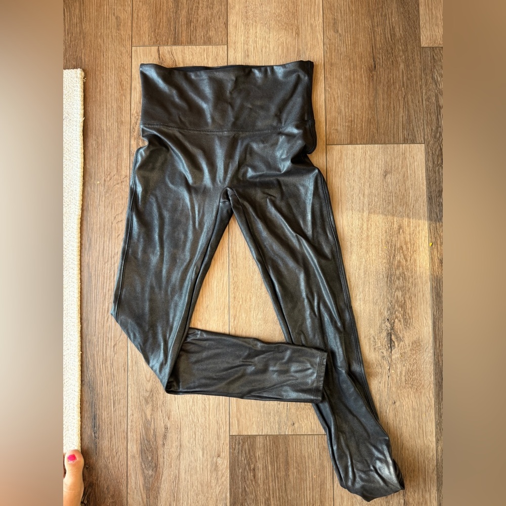 SPANX faux leather Leggings